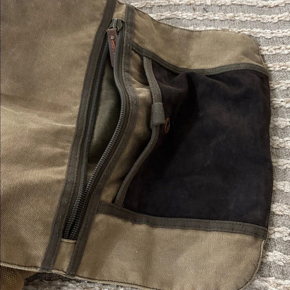 Fossil Original A-54 Messenger Commuter Bag Brown Canvas‎ Shoulder Crossbody